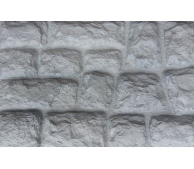 Фасадные панели Камень крупный Белый от производителя  Aelit по цене 320 р