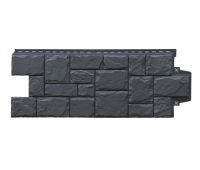 Фасадные панели Стандарт Крупный камень Графит