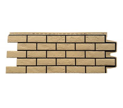 Фасадные панели Премиум состаренный кирпич Песочный (шов RAL 9005) от производителя Grand Line по цене 615 р Фасадные панели Премиум состаренный кирпич Песочный (шов RAL 9005) от производителя Grand Line по цене 615 р
