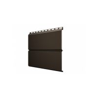 Металлический сайдинг ЭкоБрус 0,5 Satin RR 32 Темно-коричневый