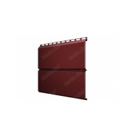 Металлический сайдинг ЭкоБрус 0,5 Satin RAL 3009 Оксидно-красный
