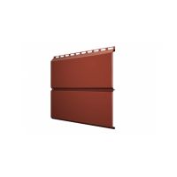 Металлический сайдинг ЭкоБрус 0,5 Velur20 RAL 8004 Терракота