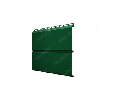 Металлический сайдинг ЭкоБрус 0,5 Velur20 RAL 6005 Зеленый мох от производителя  Grand Line по цене 1 106 р