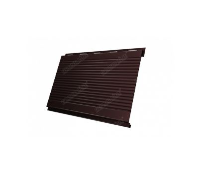 Металлический сайдинг Вертикаль (gofr) 0,45 Drap RAL 8017 Шоколад от производителя  Grand Line по цене 909 р