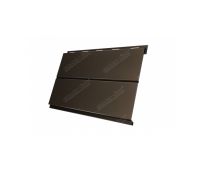 Металлический сайдинг Вертикаль (line) 0,5 Quarzit RR 32 Темно-коричневый