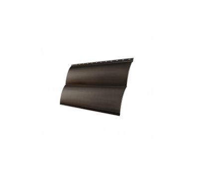 Металлический сайдинг Блок-хаус new 0,45 Drap RR 32 Темно-коричневый от производителя  Grand Line по цене 840 р