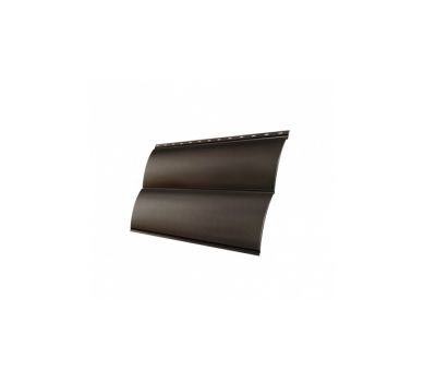 Металлический сайдинг Блок-хаус new 0,5 Quarzit RR 32 Темно-коричневый от производителя  Grand Line по цене 1 240 р
