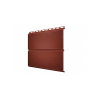 Металлический сайдинг ЭкоБрус Gofr 0,45 PE RAL 8004 Терракота