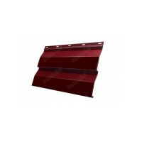 Металлический сайдинг Корабельная Доска 0,5 Quarzit RAL 3005 Красное вино
