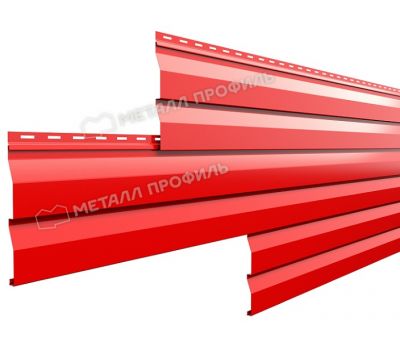 Металлический сайдинг МП СК-14х226 (ПЭ-01-3020-0.45) Красный насыщенный от производителя  Металл Профиль по цене 611 р