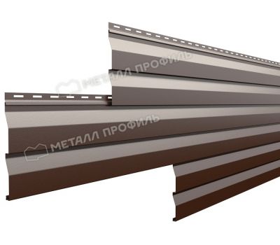 Металлический сайдинг МП СК-14х226 (PURMAN-20-8017-0.5) Коричневый шоколад от производителя  Металл Профиль по цене 1 290 р