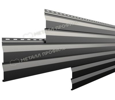 Металлический сайдинг МП СК-14х226 (PURMAN-20-9005-0.5) Черный темный от производителя  Металл Профиль по цене 1 290 р