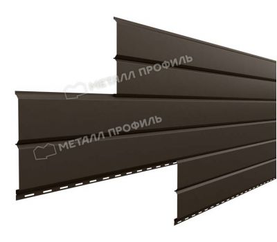 Металлический сайдинг Lбрус-15х240 (PURMAN-20-RR32-0.5) Темно-коричневый от производителя  Металл Профиль по цене 1 300 р
