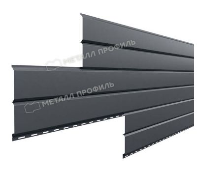 Металлический сайдинг Lбрус-15х240 (VikingMP E-20-7024-0.5) Серый графит от производителя  Металл Профиль по цене 1 160 р