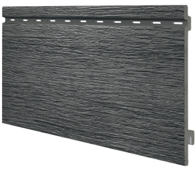 Виниловый сайдинг панель одинарная Kerrafront Wood Design - Graphite от производителя  Vox по цене 2 418 р